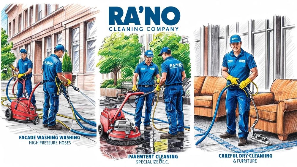 Мойка брусчатки, фасадов. Химчистка мебели, ковров. Уборка. Чистка