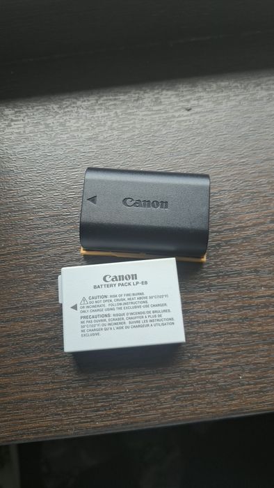 оригинальных аккумулятора Canon — LP-E6N и LP-E8
