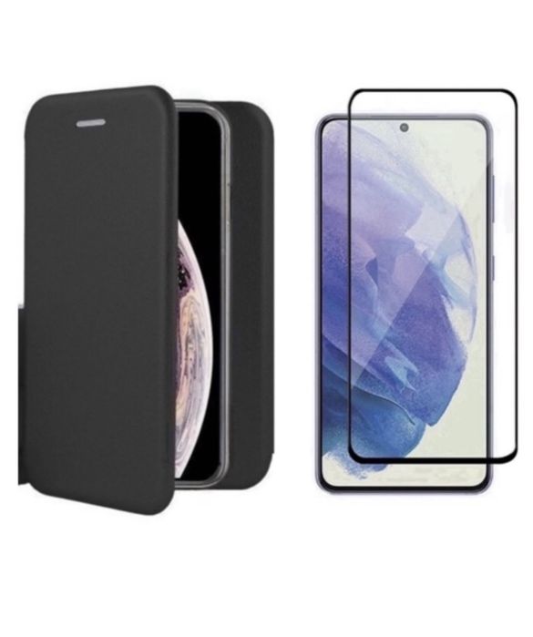 Samsung A15/A16/A17/A26/A36/A56 Husa Flip Piele Eco + Folie Sticla