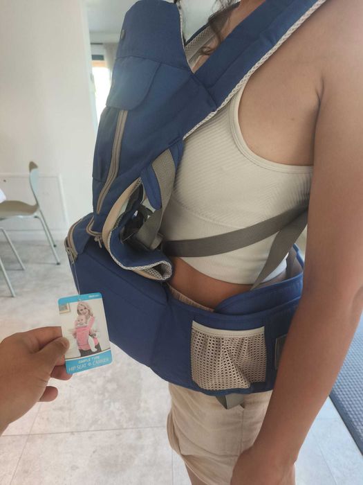 Marsupiu port bebe albastru Aiebao nou