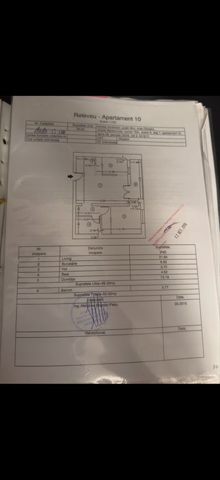 Vand apartament 2 camere Otopeni Str Maramures