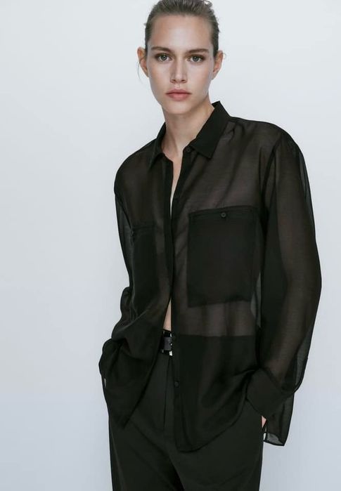 Camasa neagra Massimo Dutti