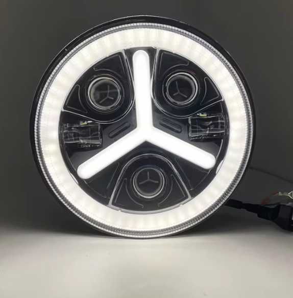 LED фар 12V-24V къси/дълги 7000lm за АТВ джип мотоциклет