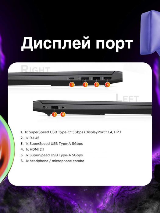 HP VICTUS 15, AMD Ryzen 7 7745H, RTX 4050 6GB, 16/512 GB, 15.6" 144HZ