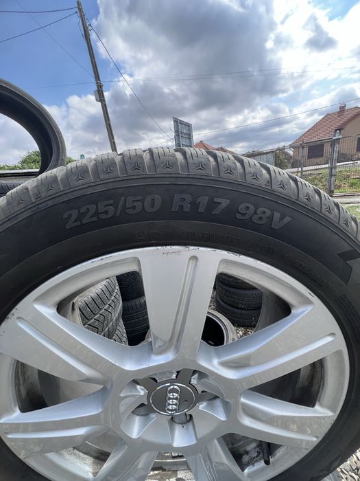 Set jante audi a6  r17 anvelope m+s