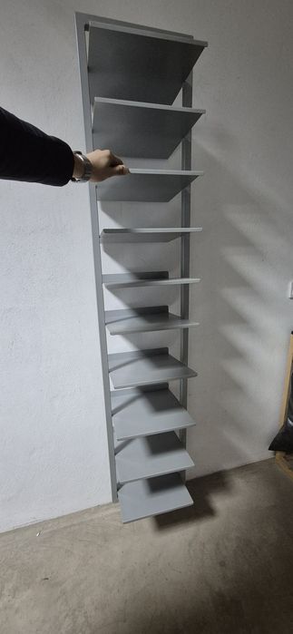 Метален стелаж за обувки: 190х34х35 см.