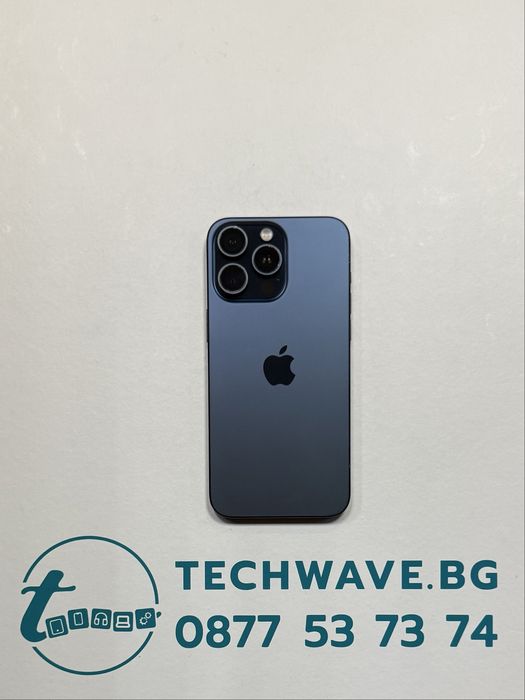 #Apple iPhone 15 Pro Max 256GB Blue Titanium , втора употреба