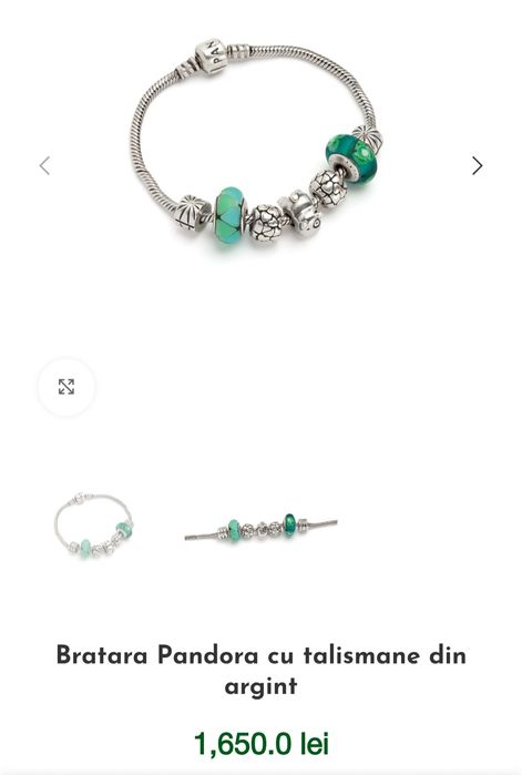 Bratara pandora originala, plus 3 charmuri elegante cadou