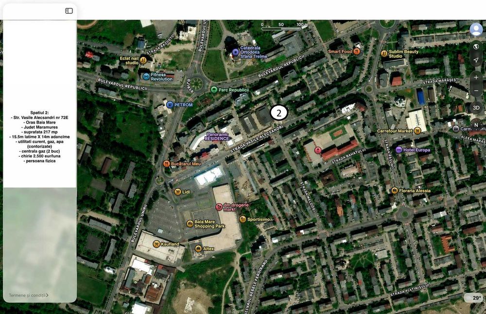 Spatiu comercial de inchiriat V Alecsandri 72E