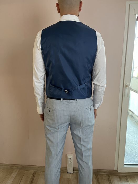 Мъжки костюм slim fit 56 размер