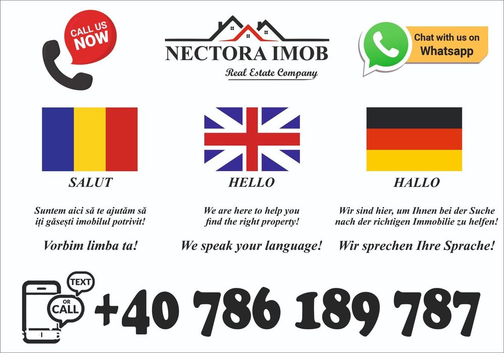 NECTORA IMOB-Apartament 2 camere, Central, Etaj 2, Mobilat/Utilat