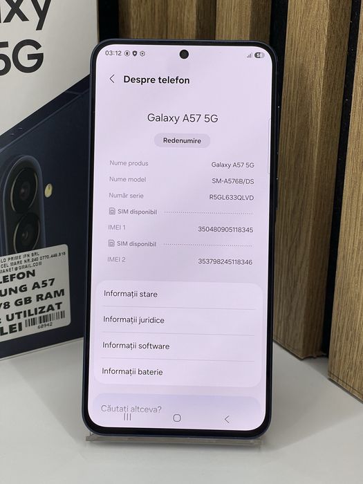 Samsung A57 128Gb 8Gb ram 100% bat (6 cicluri) Garantie/Factura #60942