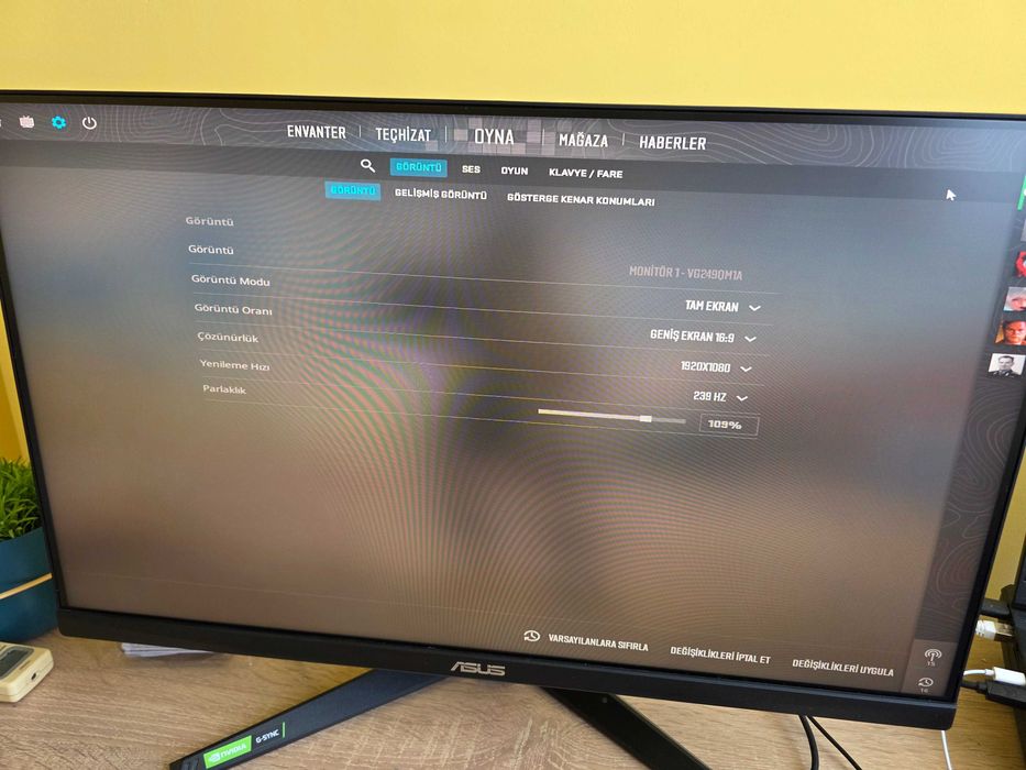 Монитор ASUS TUF Gaming VG249QM1A – 24" Fast IPS, 270Hz (OC), 1ms, Без забележки