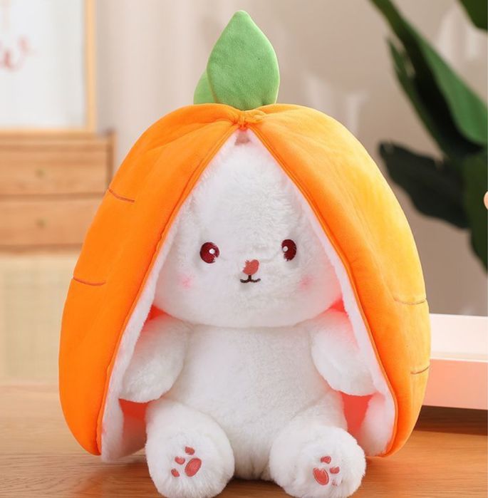 Дыщащий заяц в клубнике , морковке.Отличный подарок на 14 февраля