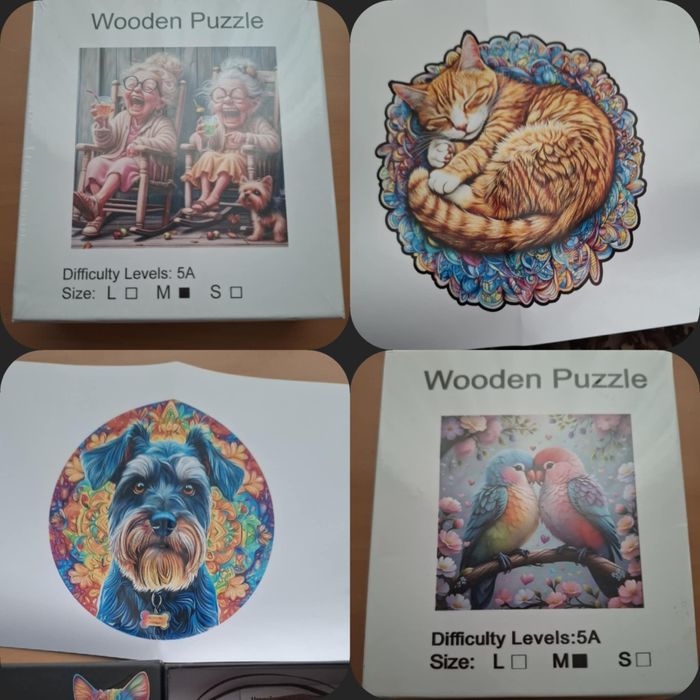 Красиви дървени пъзели. Цветен кръгъл пъзел за всички възрасти.
Идеале