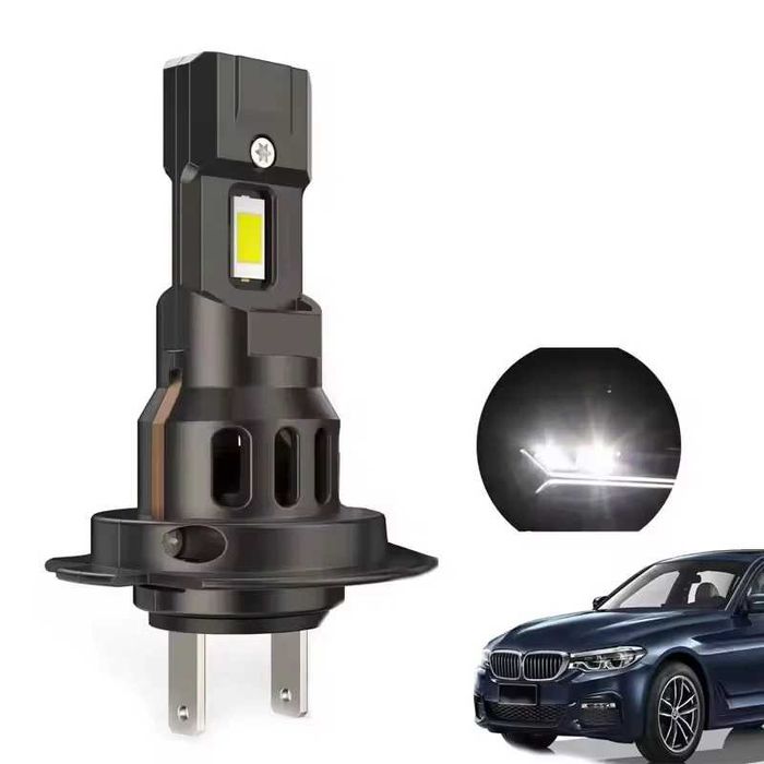 Set 2 Becuri Led  180w  alb 6000k H1 H4 H7 H11 HB3 HB4 9012