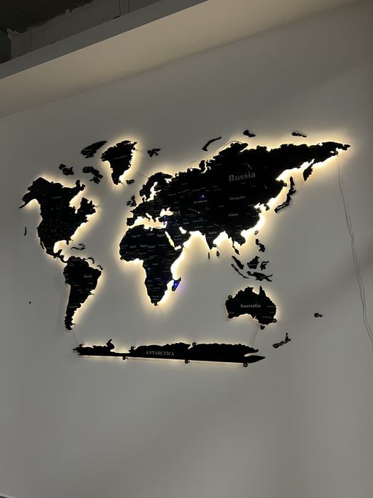 3д Карта мира, 3d Dunyo xaritasi, 3d karta