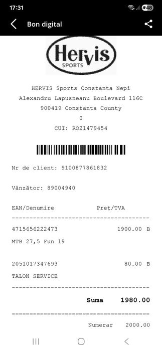 Vand Bicicleta  X fact Kilimanjaro