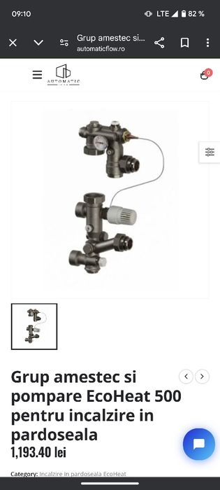 Grup pompare și amestec Ecoheat romstal