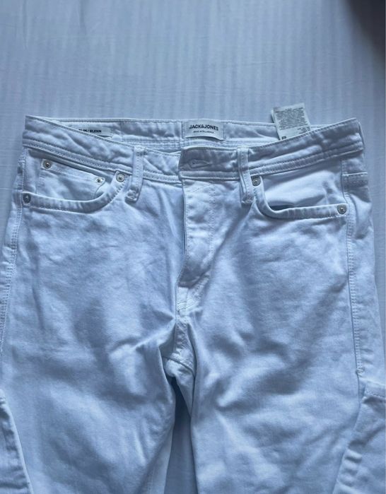 Jeans Blugi Alb Jack & Jones Unisex