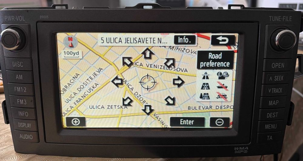 2020 v2 Ново Диск Навигация TOYOTA LEXUS Сърбия Македония Tns600/700