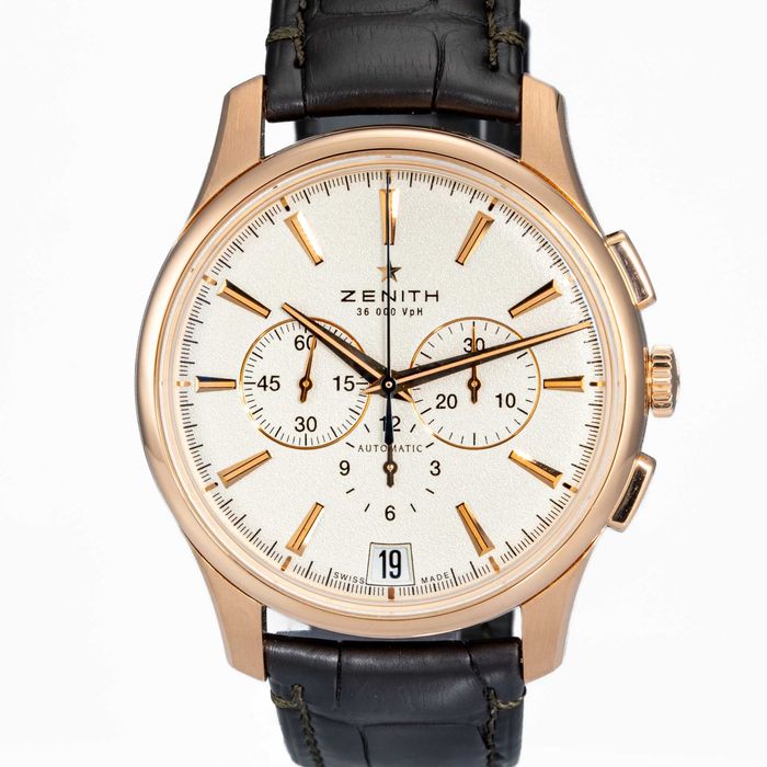 Zenith El Primero Captain Chronograph 18k Rose Gold Limited Edition 18.2111.400/C498