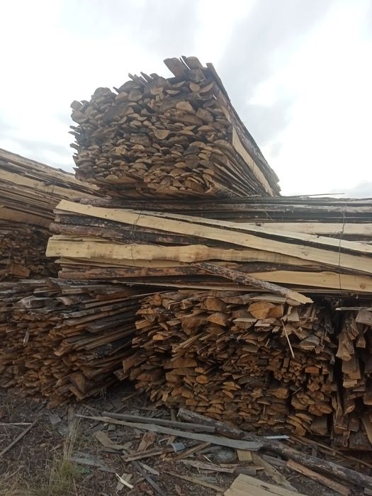Горбыль дрова в пачках