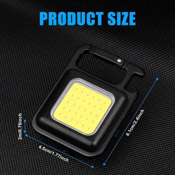 Lanterna tip breloc multifunctionala LED magnet desfacator sticle USB