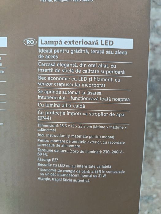 Vand 3 lampe exterioare
