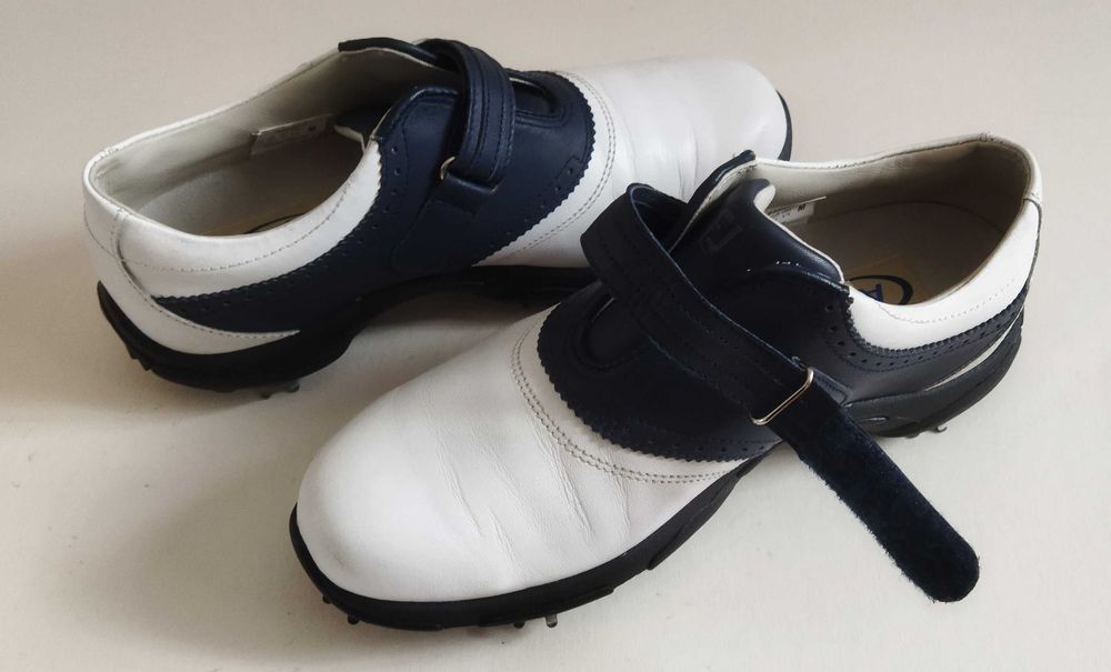 Женски обувки за голф FootJoy AQL, Обувки за спорт, Цвят бяло/черно