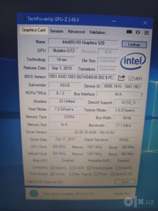 Ноутбук Asus X540U