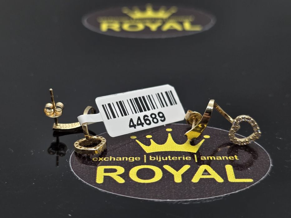 Bijuteria Royal: Cercei aur 14k/1.59 gr