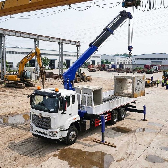 Manipulyator 12 t kran yangi 320 ot kuchi avtokran