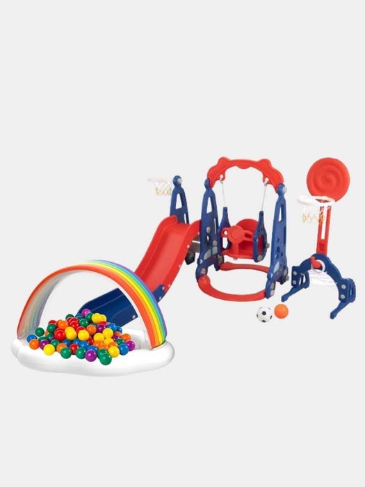 Горка качели-175х160х110 см. 100 Шарик Доставка  и Установка бесплатно