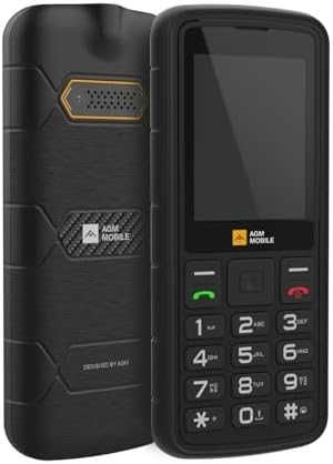 Нов AGM M9 Здрав Телефон с Големи Бутони за Възрастни 1000mAh Без Wi-Fi