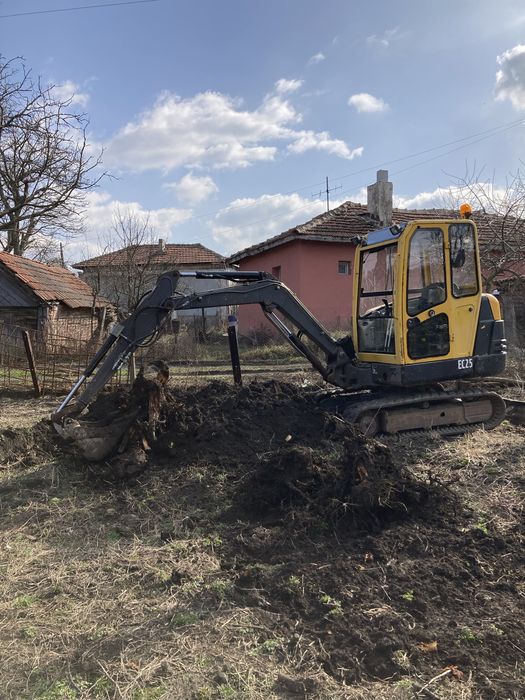 Услуги с мини багер и бобкат
