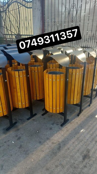 Cos de gunoi stradal din metal