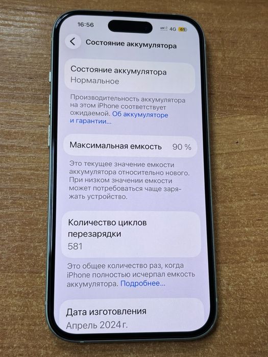 Iphone 15 128GB (Коробка,90% батарея)