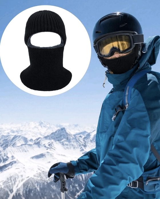 2 цвята зимна топла ветроустойчива шапка