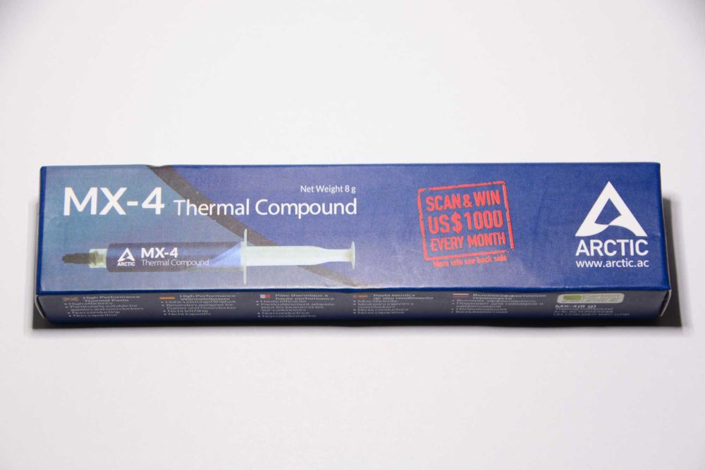 Термопаста Arctic MX-4 фасовка по 4 грамма, 8 грамм и 20 грамм.