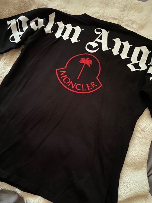 Мъжка черна тениска Palm Angels x Moncler (КАТО НОВА)