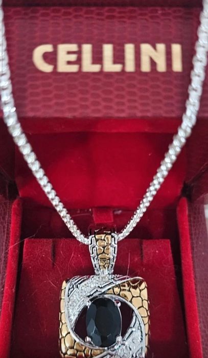 Colier damă nou superb bicolor