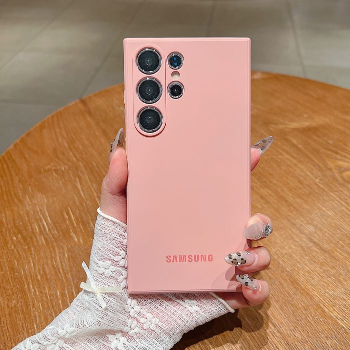 Samsung galaxy S25Ultra,S25+,S25 силиконов кейс с лого и микрофибър