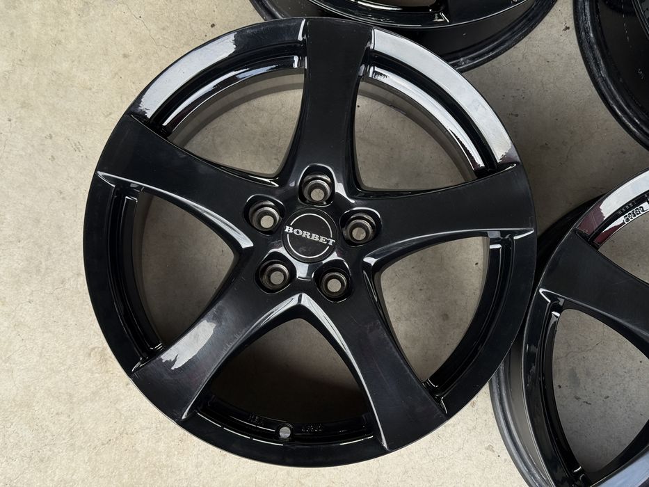 4бр. КАТО НОВИ 17” Джанти 5х108 “BORBET F” за -PEUGEOT/CITROEN/RENAULT/FORD/VOLVO- 7Jx17H2, ET40