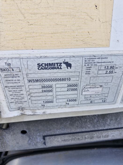 Semiremorca Schmitz 2010