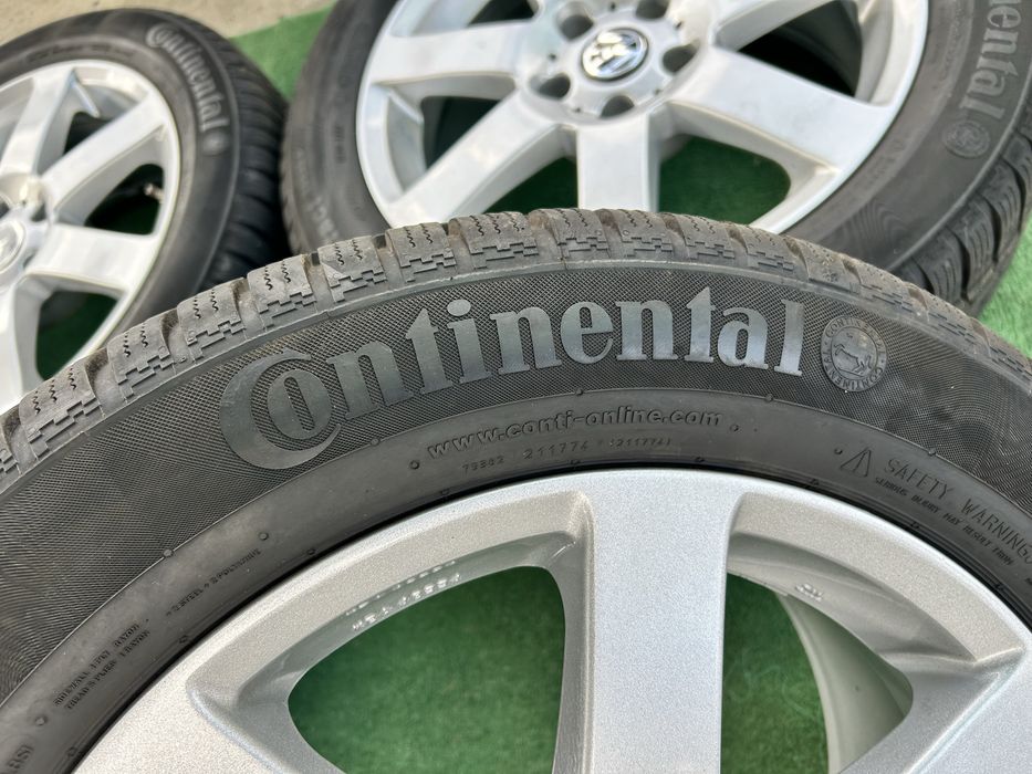 5х112 177,5j ET 28 за audi mercedes vw skoda seat със зимни гуми continental 225 55 17