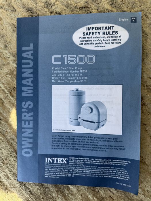 Pompa pentru piscina  Intex noua