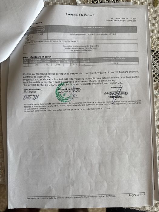 Teren extravilan de vânzare – 25 €/mp(negociabil)