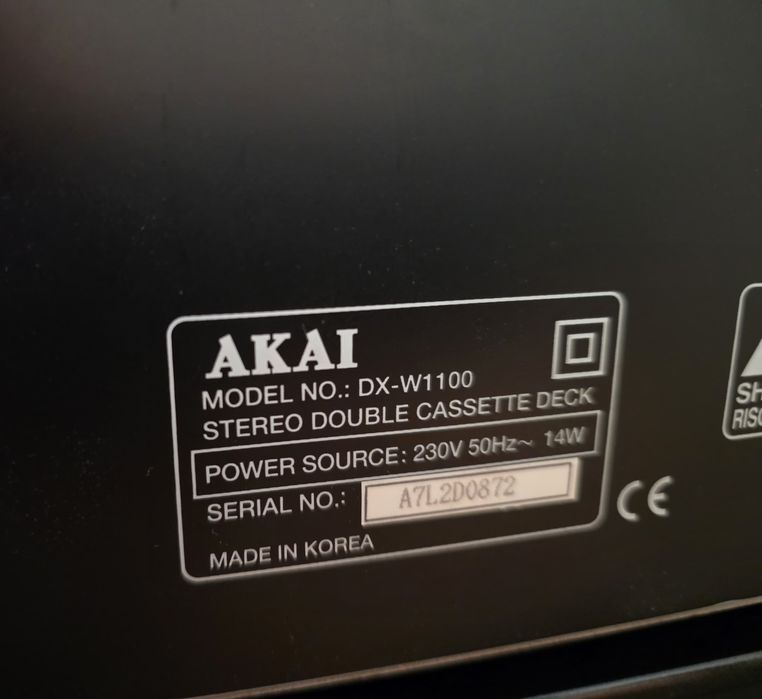 Deck Casetofon Akai DX W1100