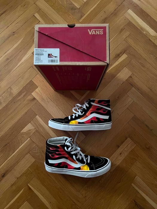 Vans Sk8-Hi Re-Issue Flames с кутия